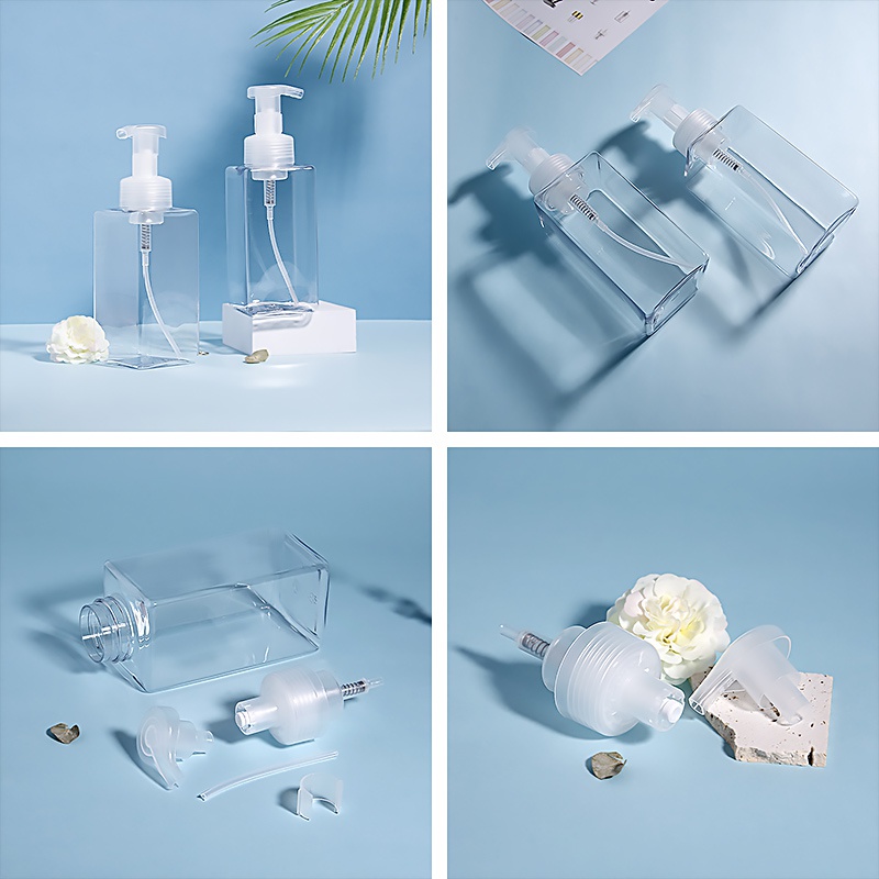 shampoo bottle packaging clear