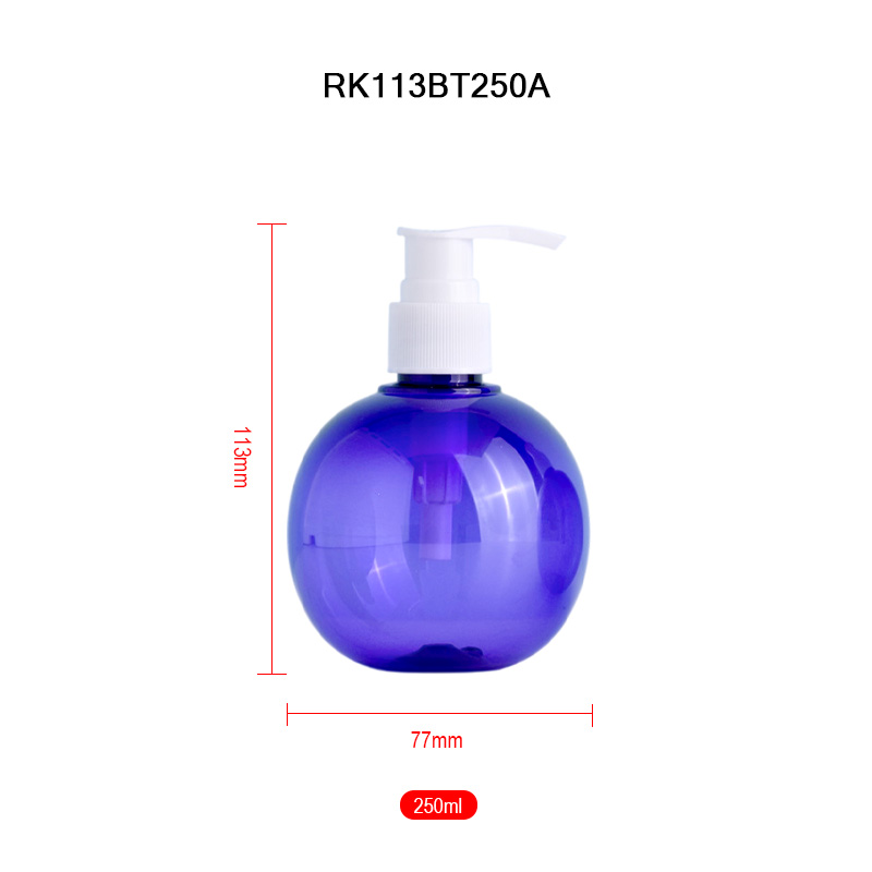 violet lotion bottle detail