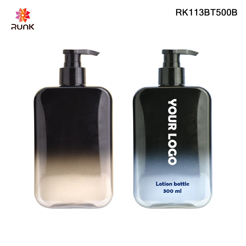 Gradient body lotion bottle